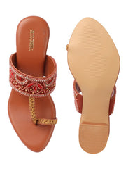 Women Festive Block Heel Sandals