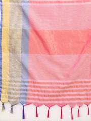 Purple & Pink Zari Art Silk Fusion Arani SareeSareeThe Arani saree exudes timeless elegance with its solid hue, making it perfect for traditional occasions. Ornamented with intricate Zari work along the borders, it ePurple & Pink Zari Art Silk Fusion Arani Saree