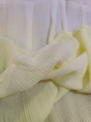 White to Lime Ombre Pleated Tunic