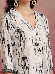Abstract Printed Tunic With Trousers
