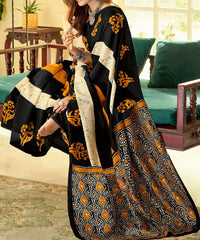 Bagh Printed Dabu Saree