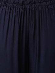 Printed Empire Thread Work Kurta with Palazzos & With Dupatta