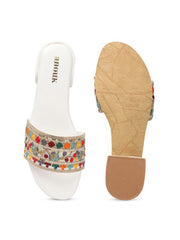 Embellished Block Heels