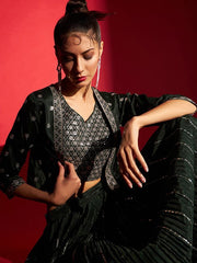 Embroidered Ready to Wear Lehenga & Choli with Jacket