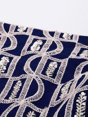 Embroidered Thread Work Semi-Stitched Lehenga Choli With Dupatta