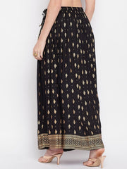 Ethnic Motifs Printed Flared Maxi Skirt
