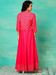 Mandarin Collar Maxi Dress