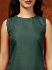 Printed Straight Kurta & Trousers With Dupatta