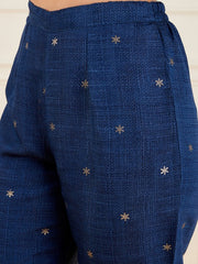 Ethnic Motifs Printed V-Neck Straight Kurta With Trouser