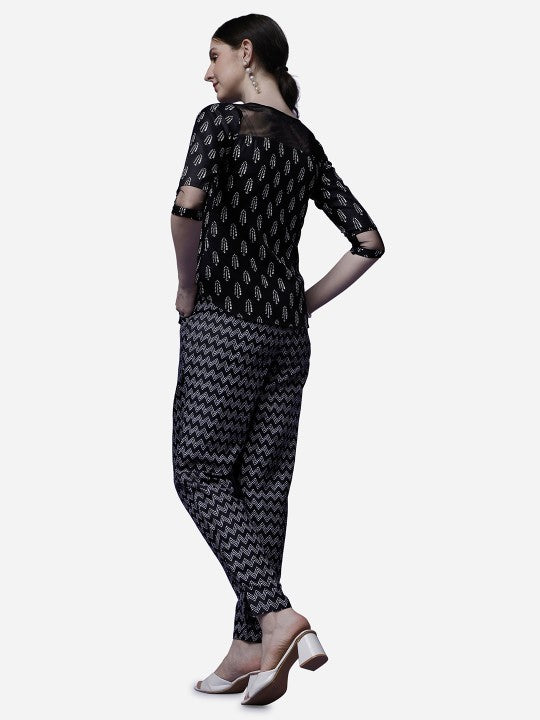 Black Net Co-Ord Set