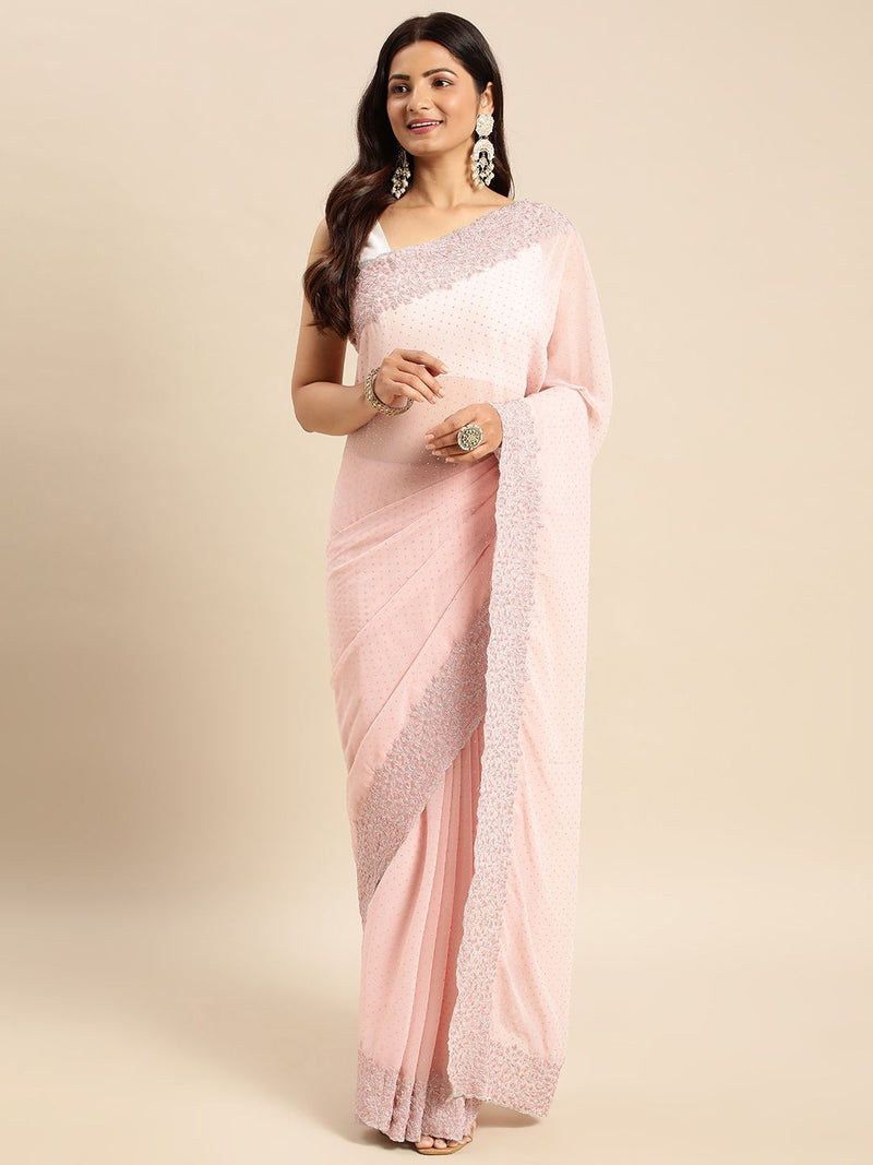 Embellished Beads and Stones Saree-1