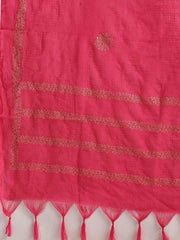 Floral Printed Anarkali Kurta With Trousers & Dupatta
