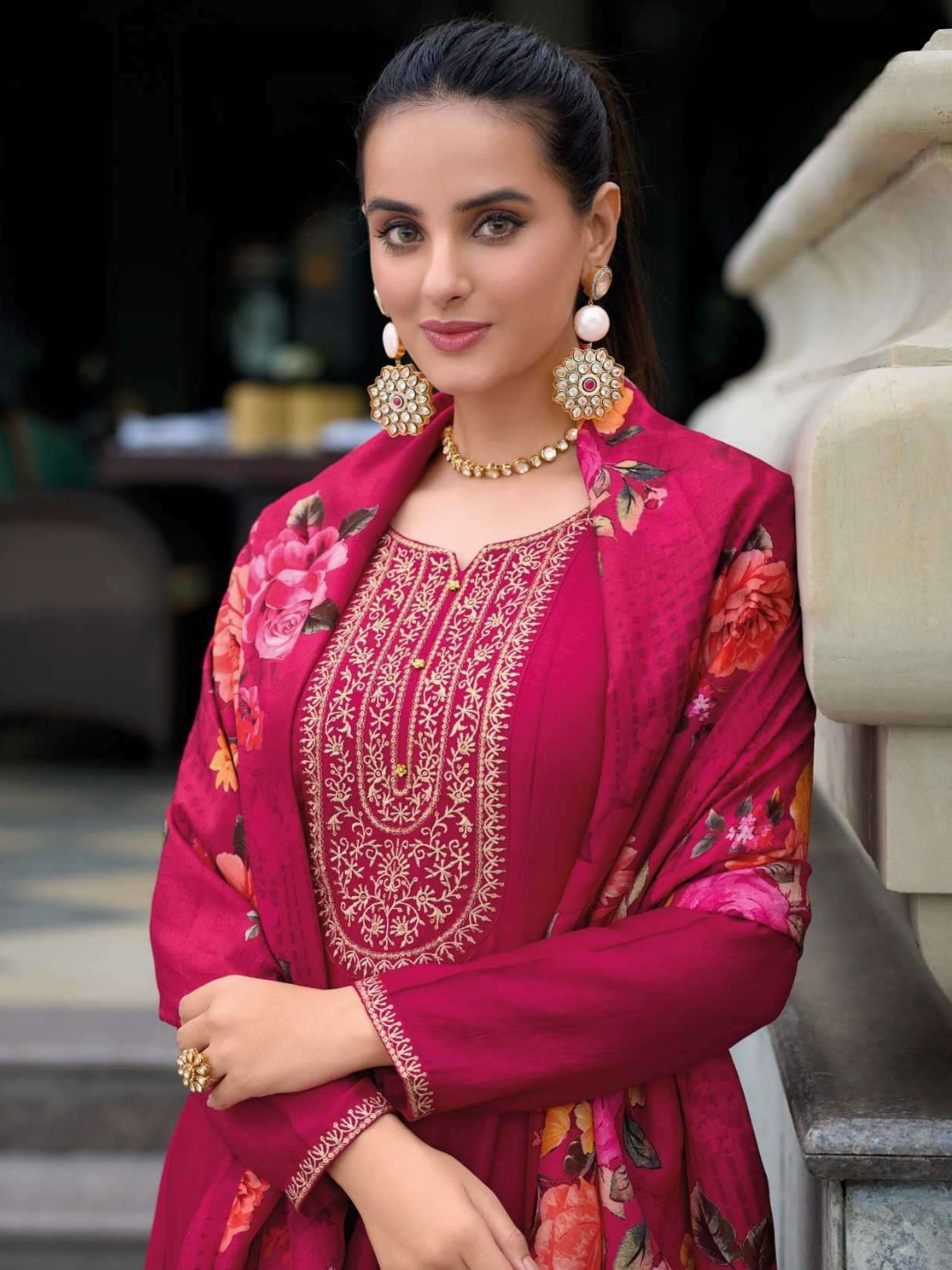 Women Royal Anarkali Kurta Set with rich work-5