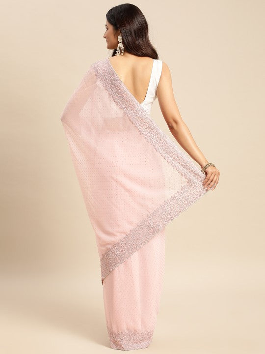 Embellished Beads and Stones Saree