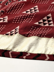 Anayna Women Printed A-Line Flared Cotton Maxi Skirt