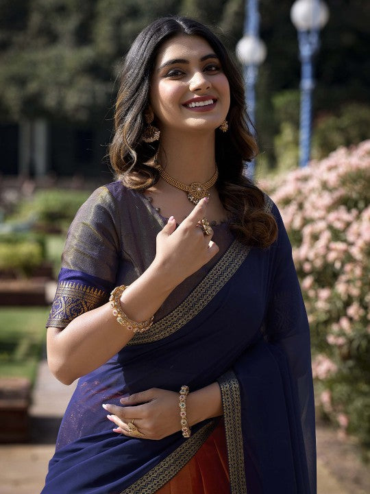 Semi-Stitched Lehenga & Unstitched Blouse With Dupatta-2