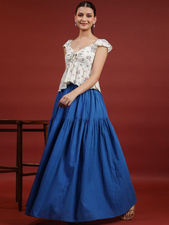 Flared Maxi Skirts-1