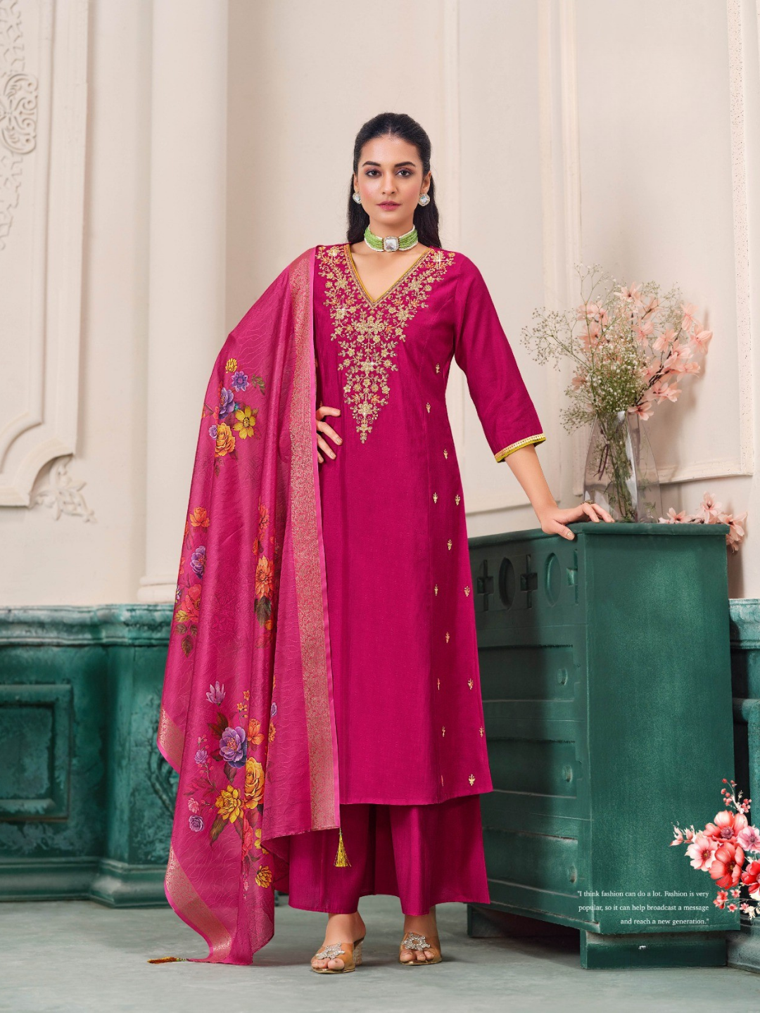 Women’s Serene Bloom Nagris Kurta Set