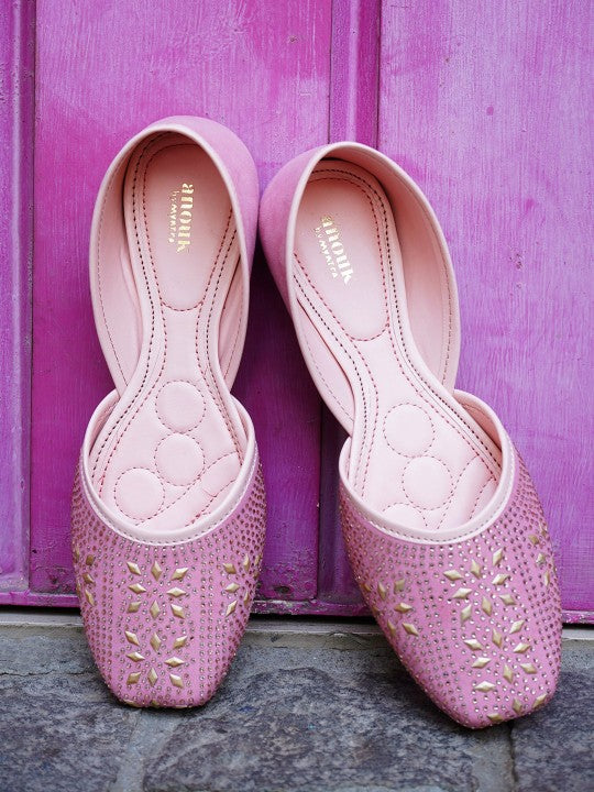 Embellished Mojaris Flats-8