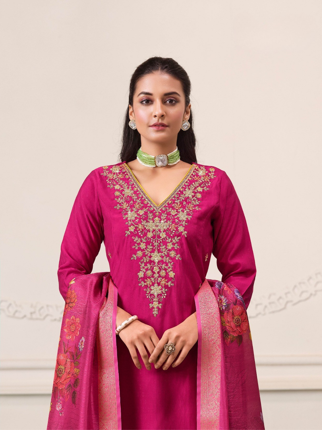 Women’s Serene Bloom Nagris Kurta Set-13