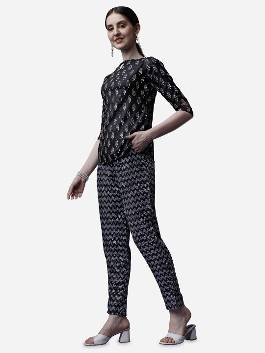 Black Net Co-Ord Set