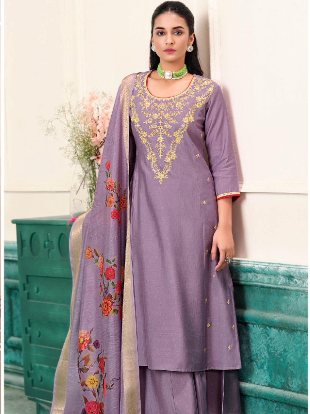 Women’s Serene Bloom Nagris Kurta Set-18