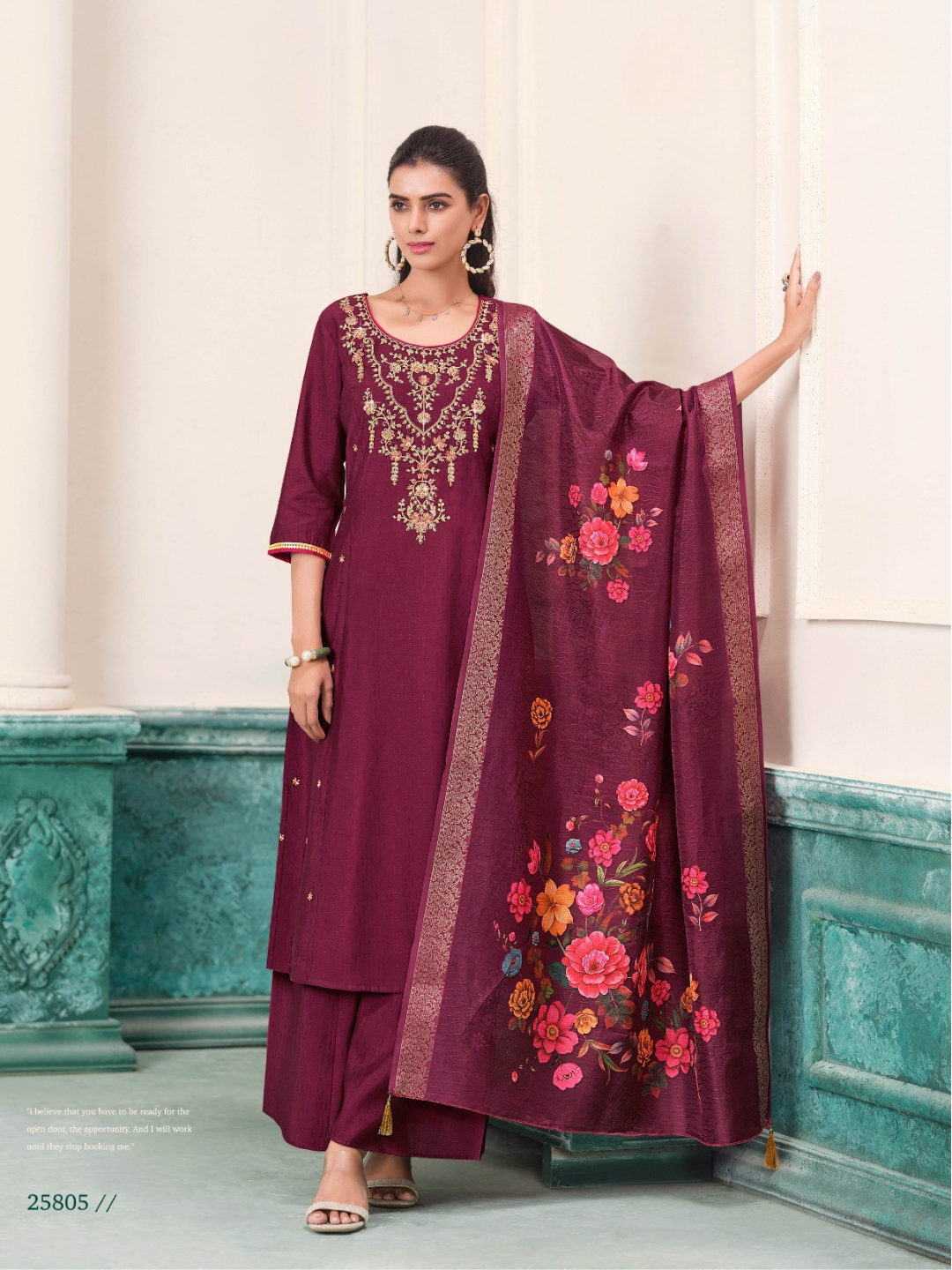 Women’s Serene Bloom Nagris Kurta Set-16