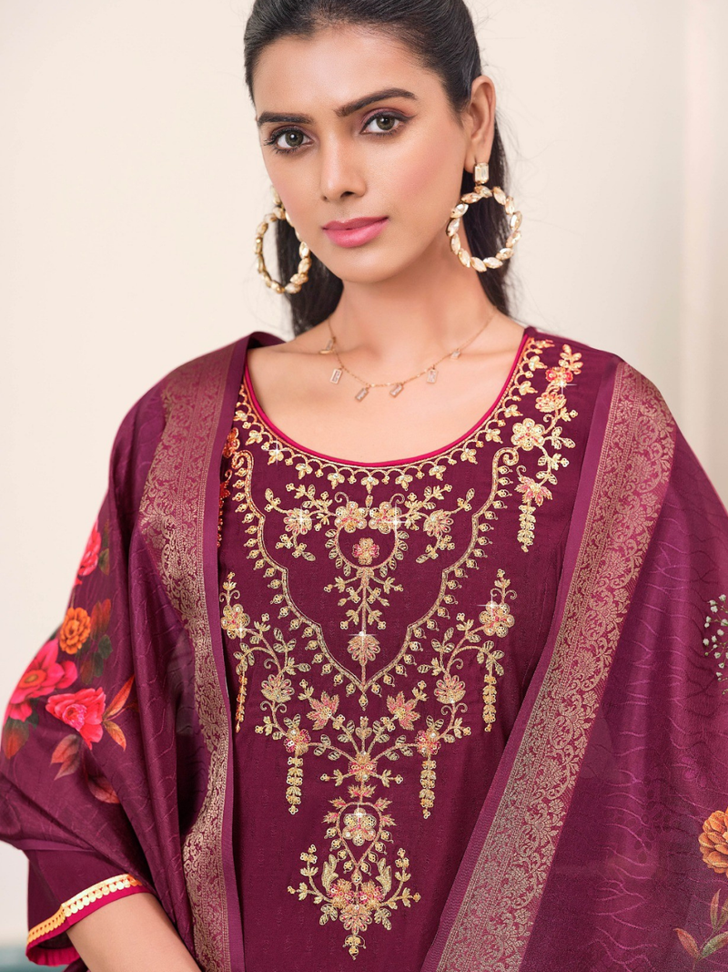 Women’s Serene Bloom Nagris Kurta Set-17