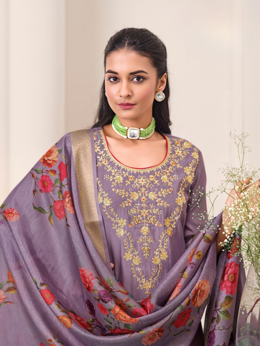 Women’s Serene Bloom Nagris Kurta Set-20
