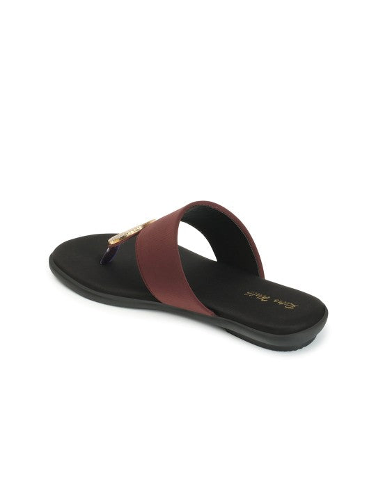 Embellished Retro Open Toe Flats-5