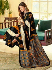 Bagh Printed Dabu Saree