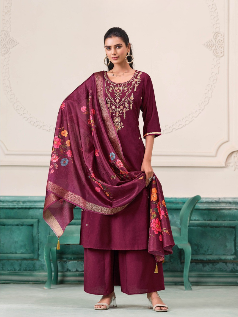 Women’s Serene Bloom Nagris Kurta Set-15