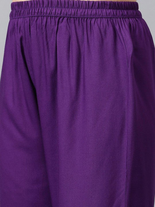 Women Regular Gotta Patti Kurta with Trousers & With Dupatta