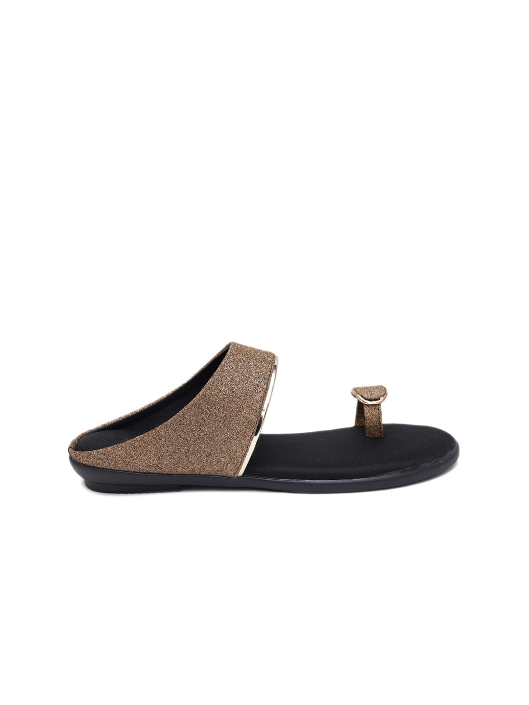 Embellished Retro Open Toe Flats
