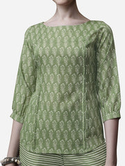 Green Printed Co-Ord Set