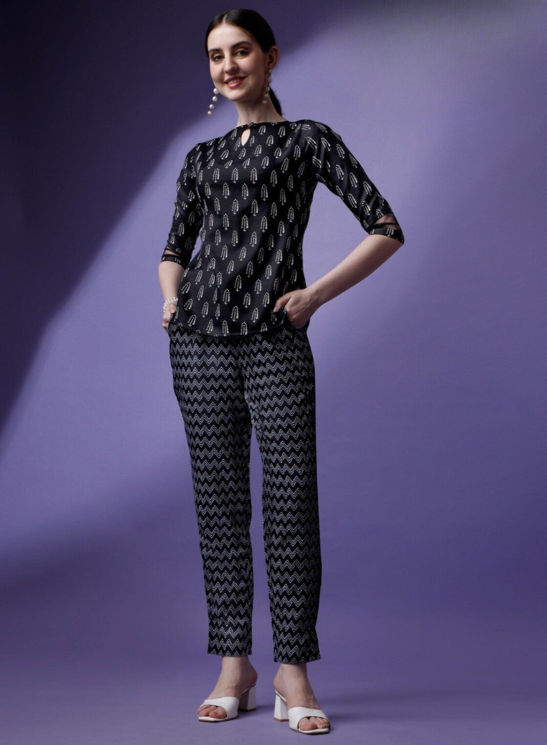 Black Net Co-Ord Set