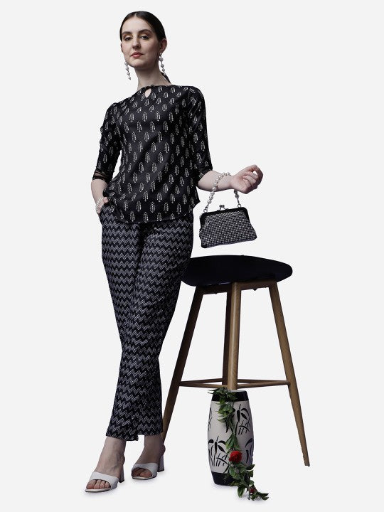 Black Net Co-Ord Set