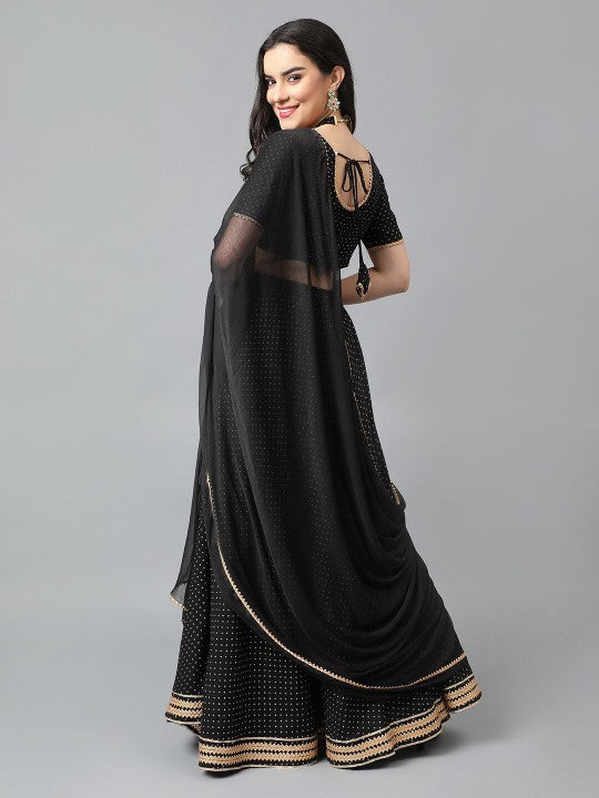 Bandhani Printed Gotta Patti Ready to Wear Lehenga & Blouse With Dupatta-2