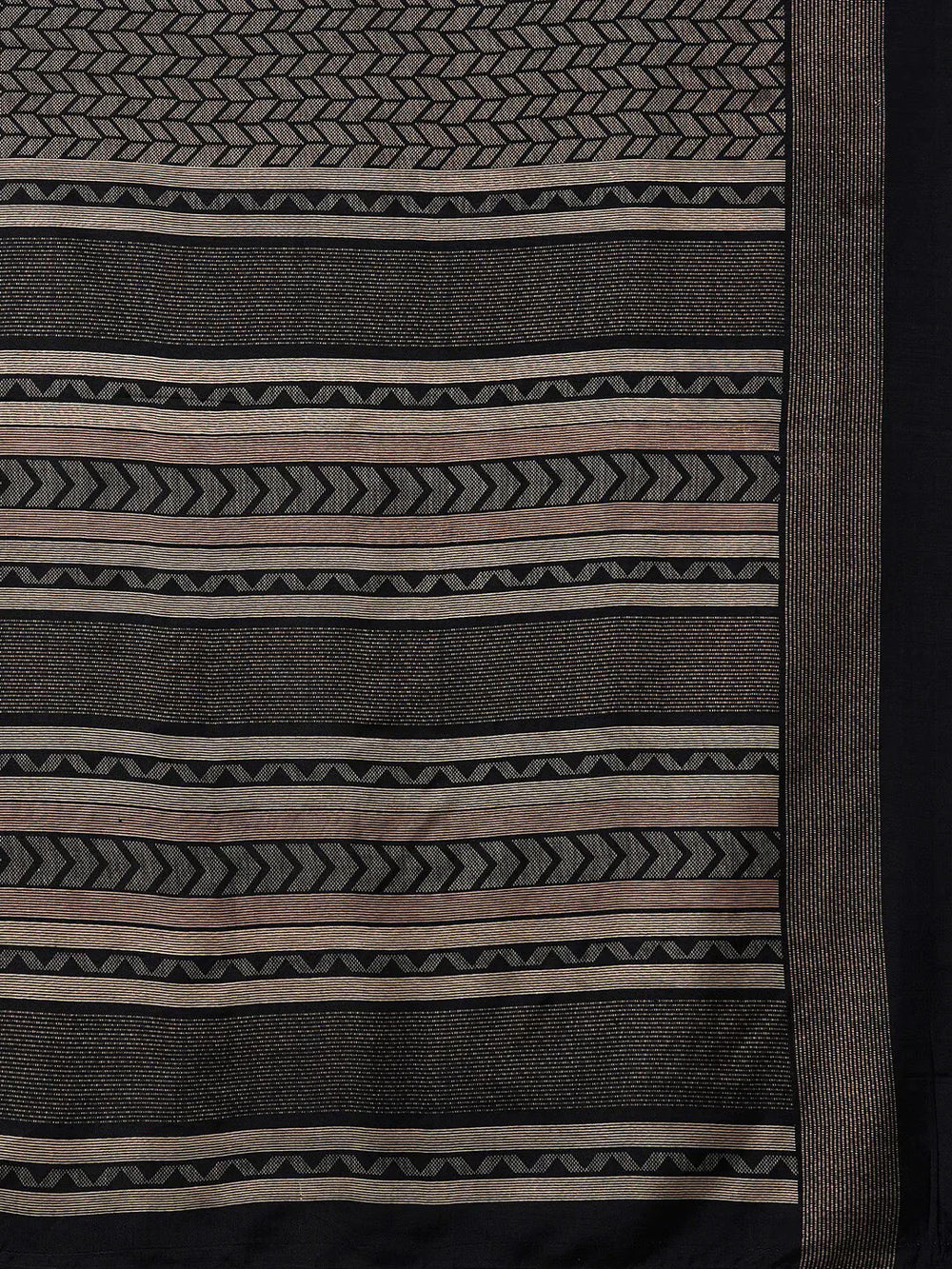 Black Printed Art Silk SareeSareeThis saree embodies festive elegance with its captivating geometric print, offering a modern twist on traditional attire. Perfect for celebratory occasions, the geomBlack Printed Art Silk Saree