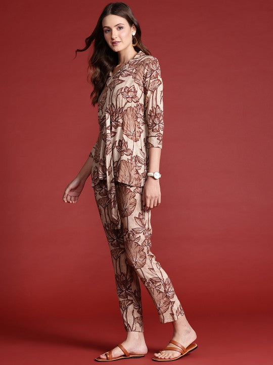 Floral Print Co-Ords-5