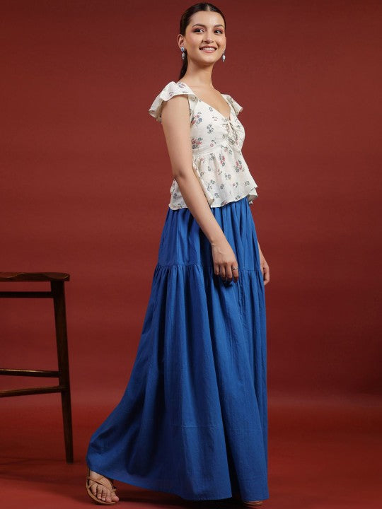 Flared Maxi Skirts-3