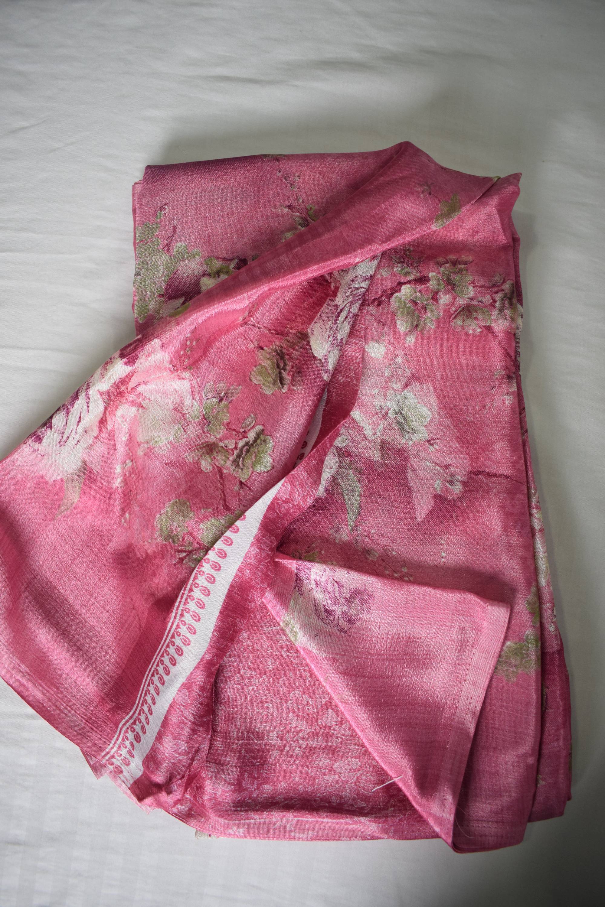 Cotton Silk Printed Designer Saree