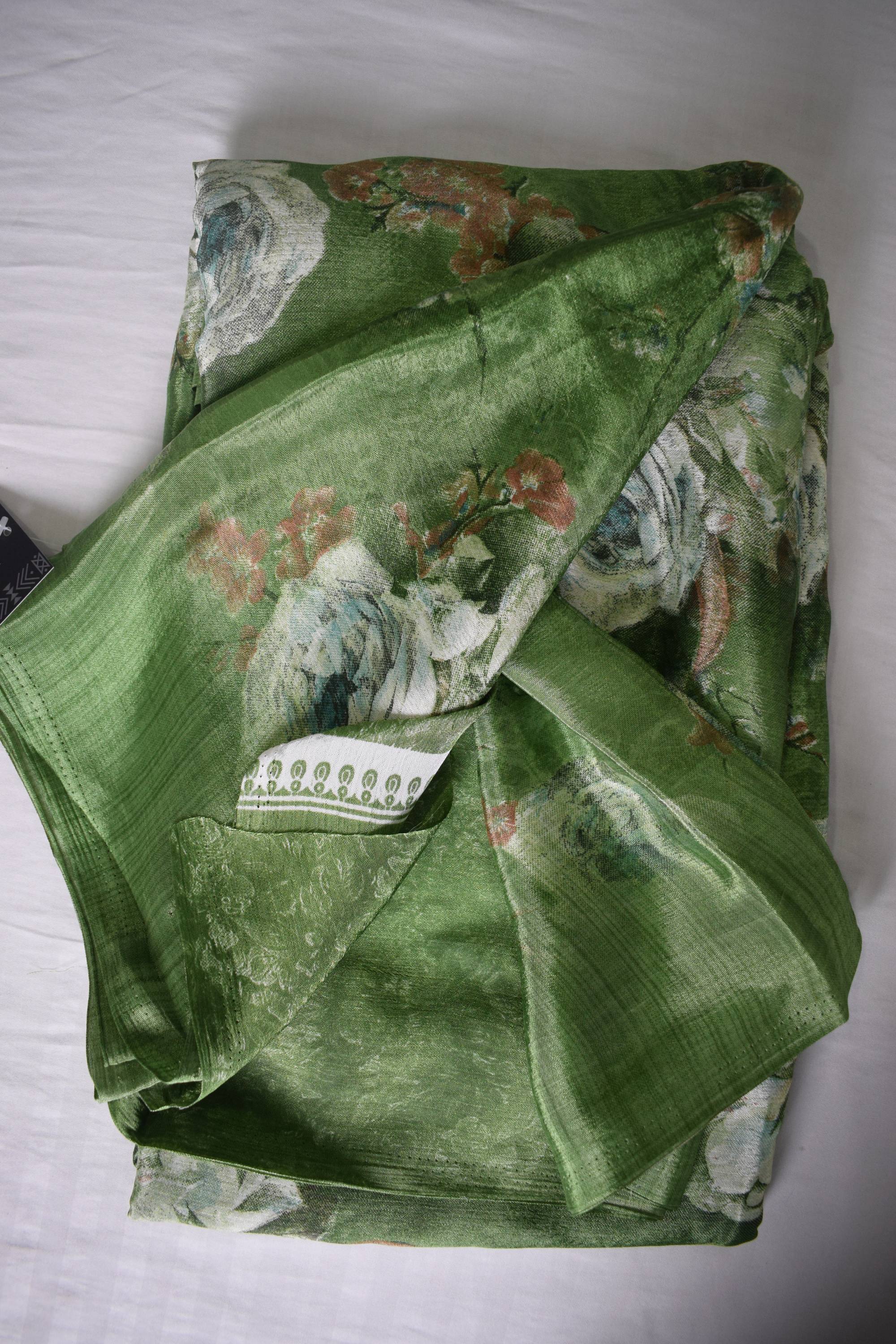 Cotton Silk Printed Designer Saree
