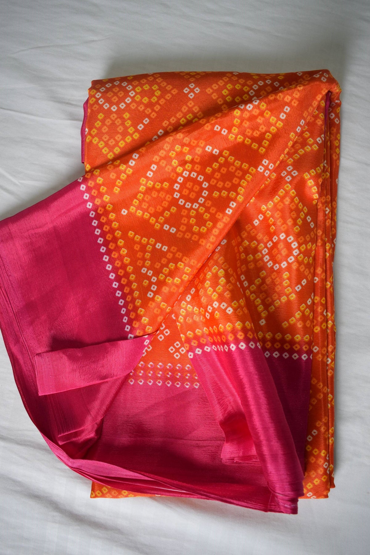 Coral Silk Multicolor Printed Saree