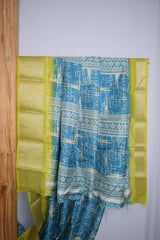 Coral Silk Multi Color Gradient Saree