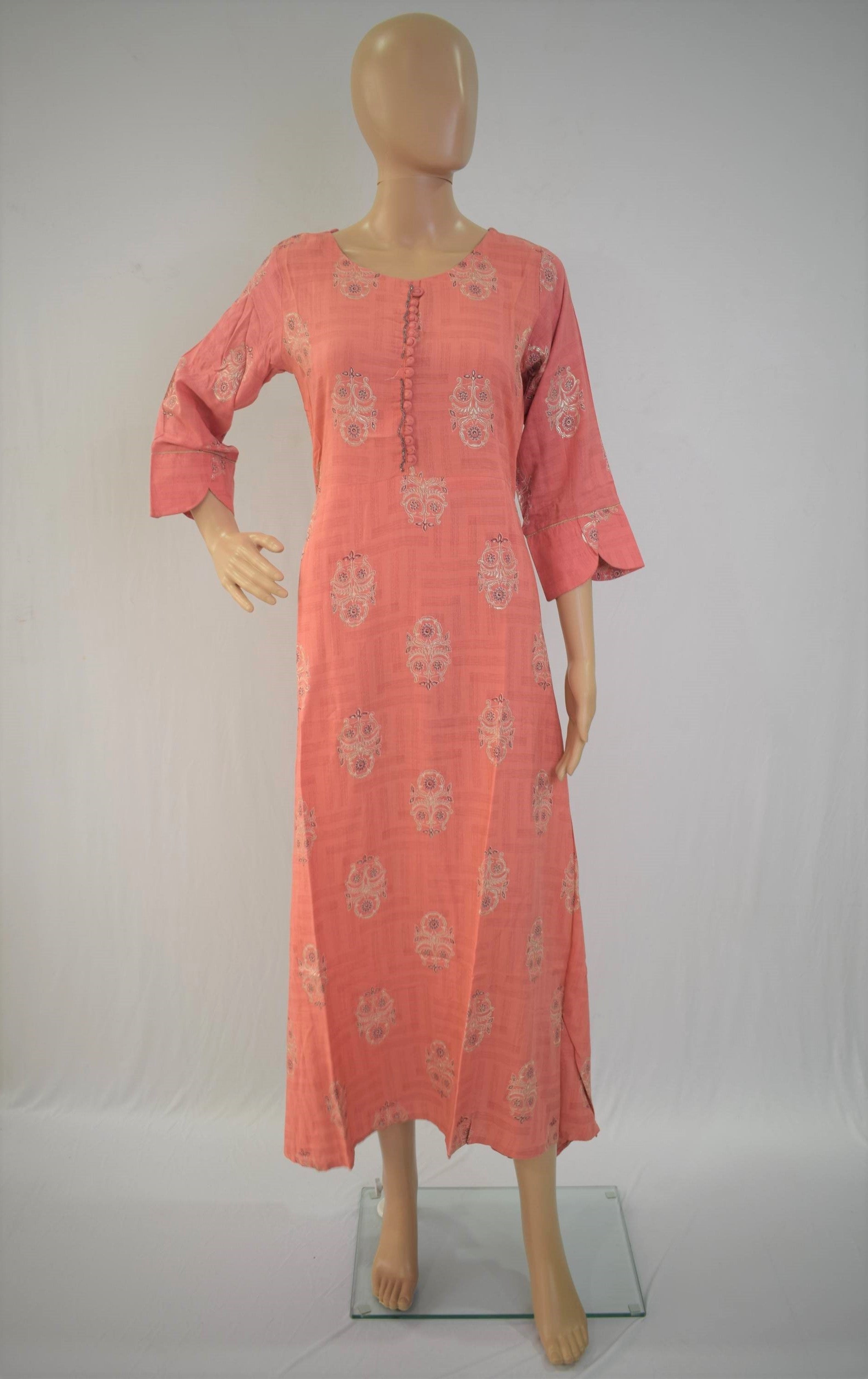 Floral Design Maxi Dress