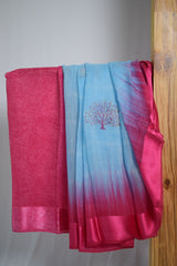 Vibrant Multicolor Cotton Silk Saree