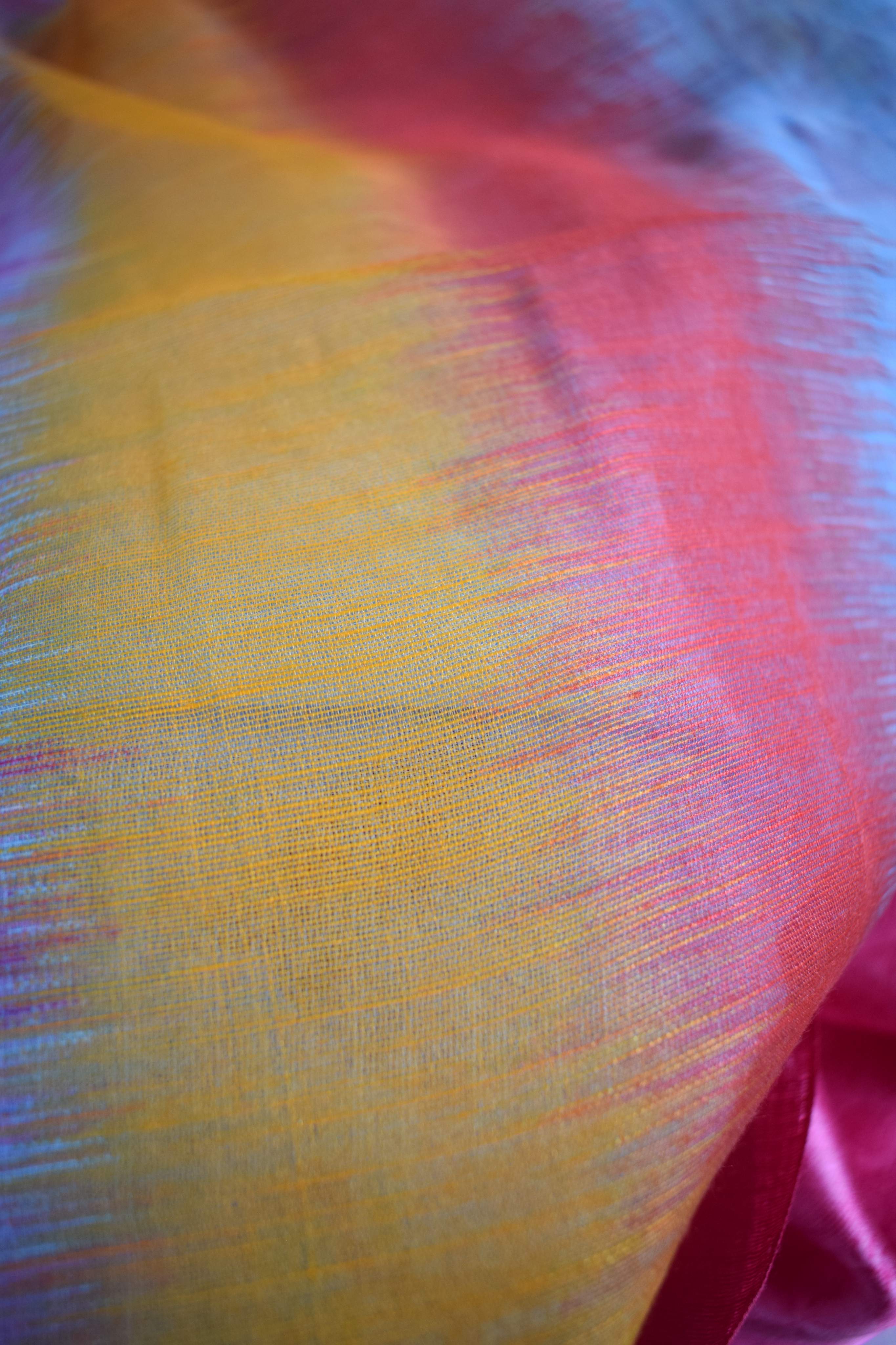 Vibrant Multicolor Cotton Silk Saree