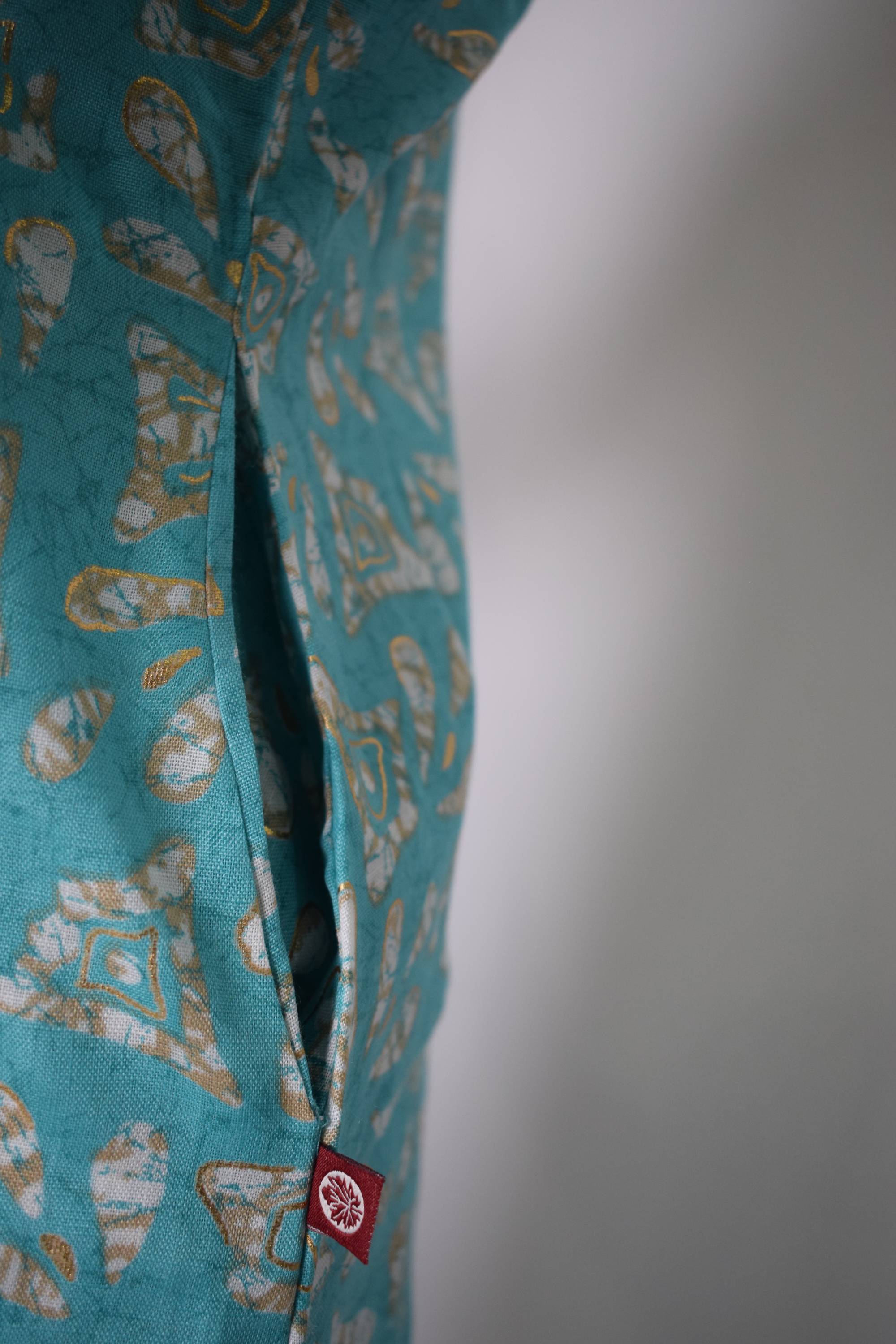 V-Neck Cotton Printed Design Kurta Set