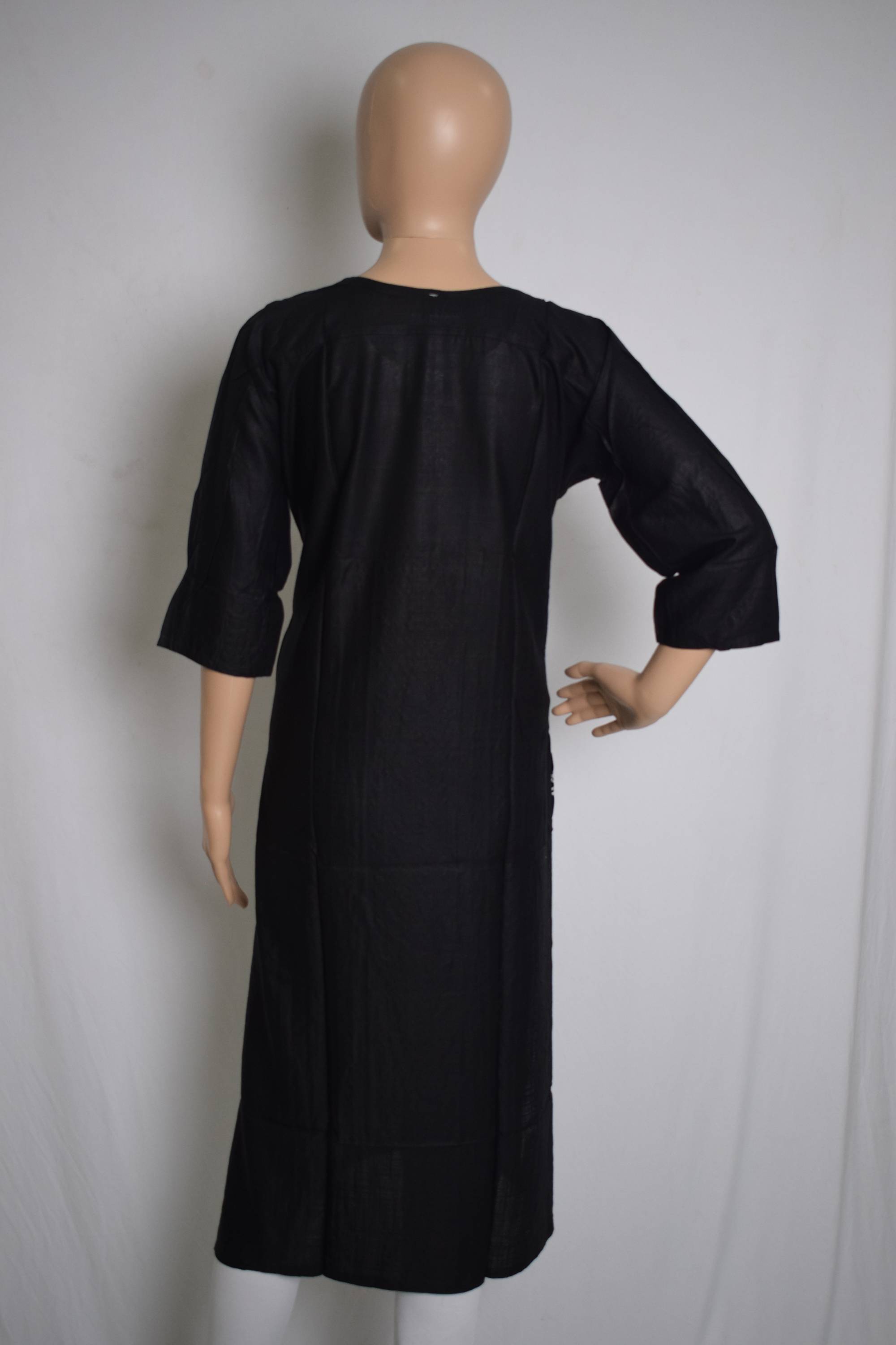 Black Sequence worked Kurti Top